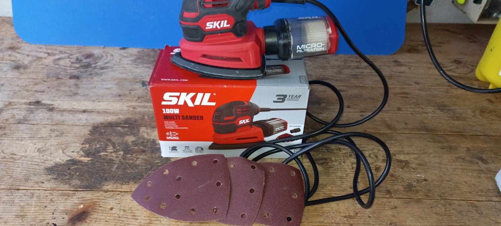 Skil 100W Multi Sander - Zo goed als nieuw, Ophalen of Verzenden, Zo goed als nieuw, Minder dan 600 watt, Overige typen
