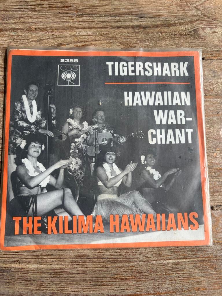 The Kilima Hawaiians - Tigershark / Hawaiian War-Chant, Ophalen of Verzenden, Gebruikt, 7 inch, Levenslied of Smartlap