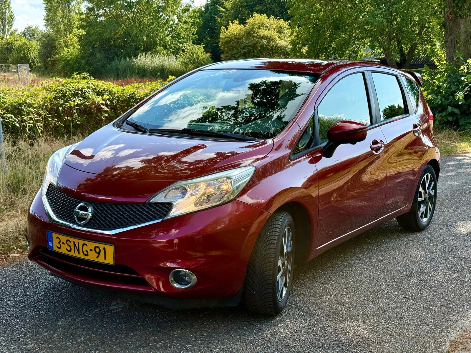 Nissan Note 1.2 Connect Edition 2013 Rood, Stof, Zwart, 1198 cc, Origineel Nederlands