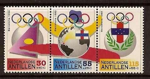 Nederlandse Aantillen 1000/2 postfris Olympische Spelen 1992, Ophalen of Verzenden, Postfris