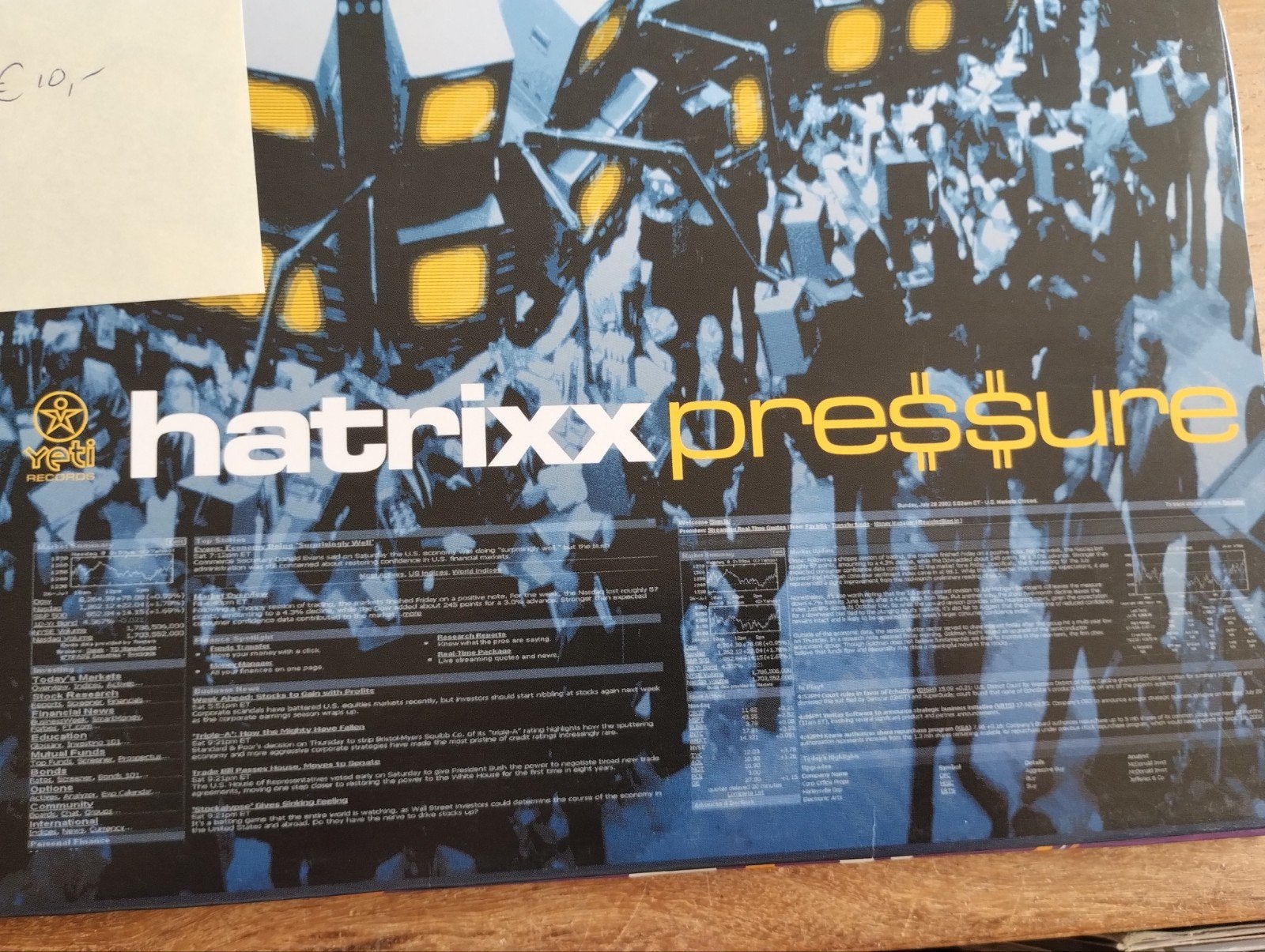 Hatrixx - Pressure (12" Vinyl Single, 2002), Cd's en Dvd's, Cd's | Dance en House, Ophalen of Verzenden, Gebruikt, Dance, Single
