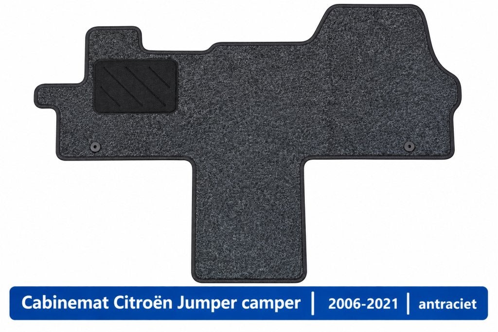 Cabinemat Citroën Jumper camper 2006-2021 | antraciet, Buurserstraat 15 A, 7481 EG,Haaksbergen, Ophalen of Verzenden, Info@123CamperOnderdelen.nl