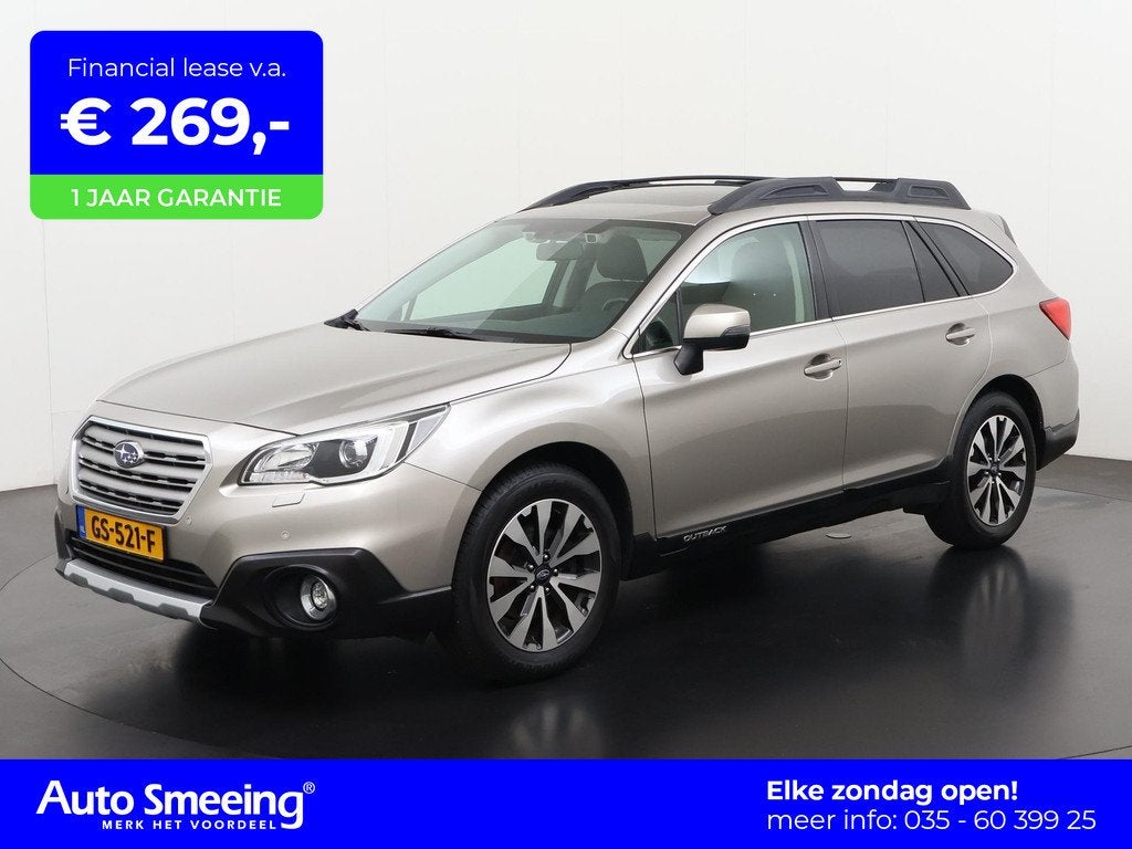 Subaru Outback 2.5i Premium | Schuifdak | Trekhaak | Leder |, Auto's, Subaru, Bedrijf, Te koop, Outback, 4x4, ABS, Achteruitrijcamera