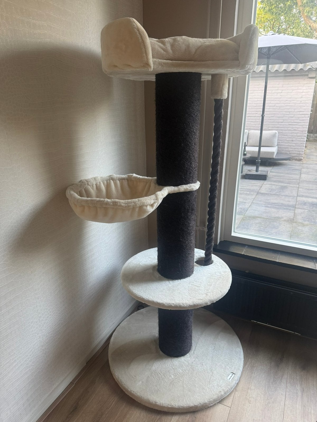 *** Mooie stevige Krabpaal beeztees Havilo creme ***, Dieren en Toebehoren, Krabmeubelen, Ophalen, Zo goed als nieuw, Krabpaal