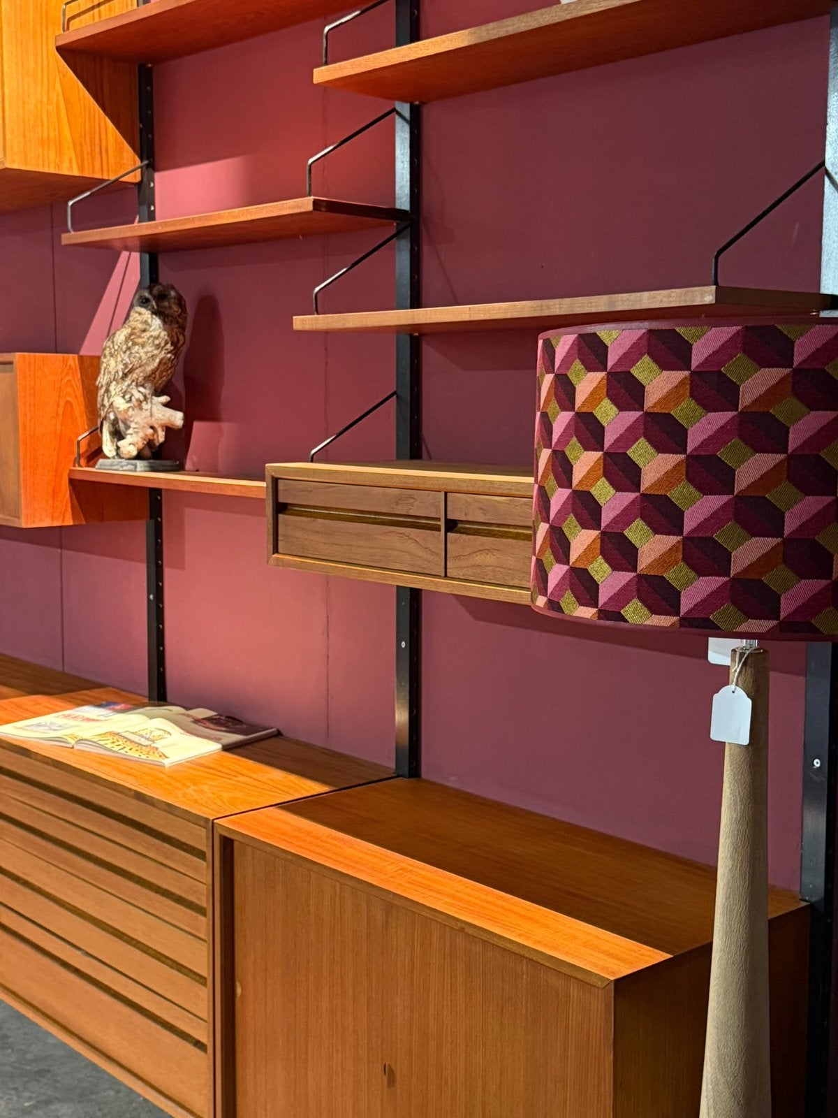 Poul Cadovius by Royal System vintage modulair wandsysteem, Gebruikt, 200 cm of meer, 300 cm of meer, Ophalen of Verzenden