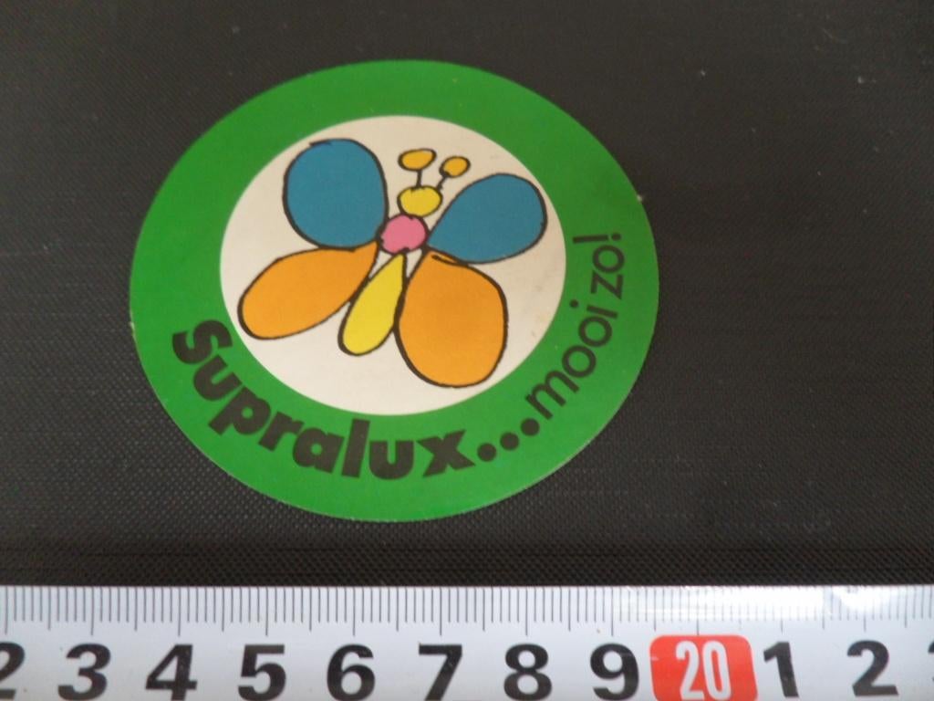 sticker Verf SUPRALUX mooi zo !   Vlinder, Ophalen, Zo goed als nieuw