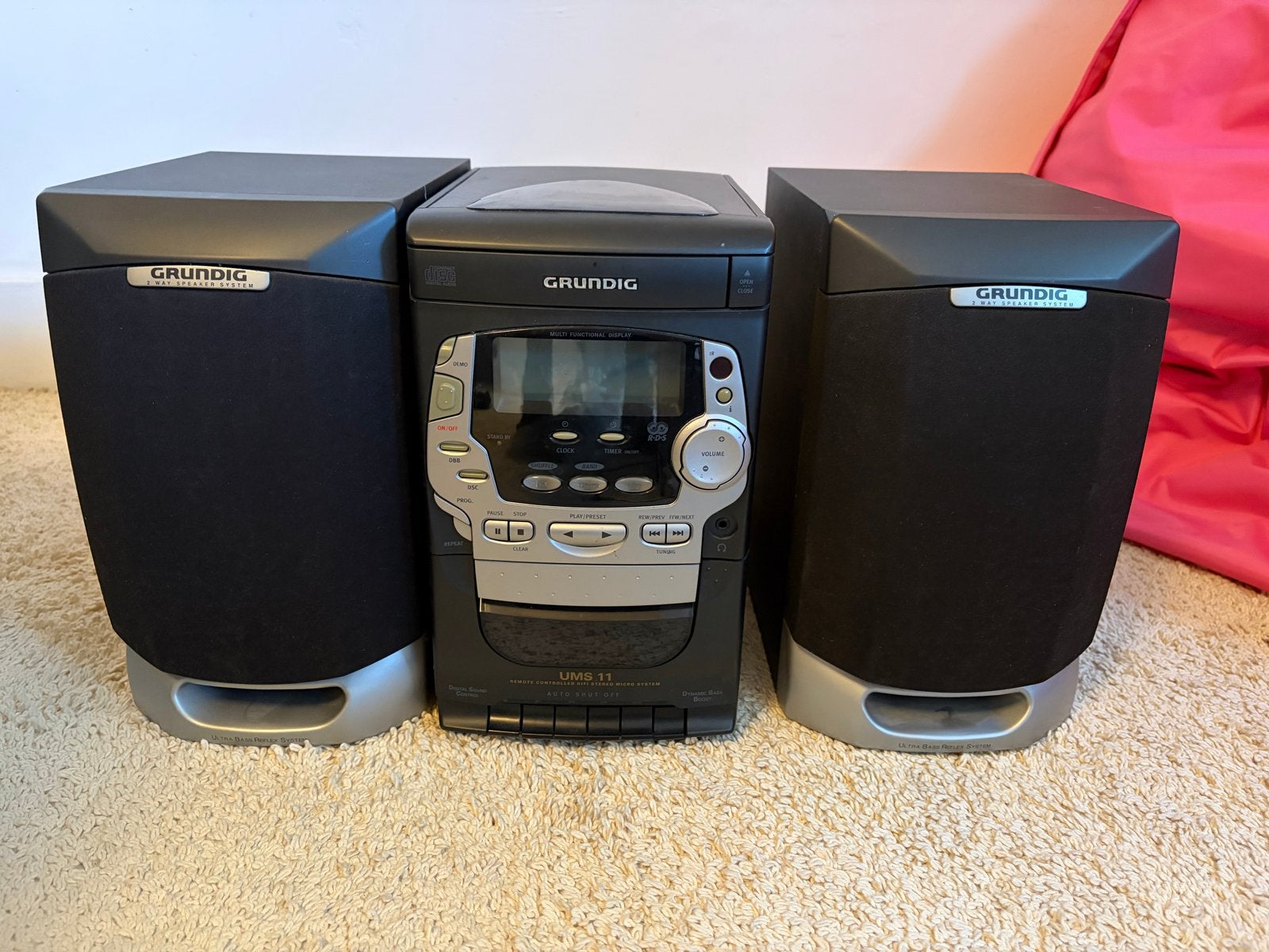 Grundig UMS 11 Microset met CD-speler en radio, Audio, Tv en Foto, Overige merken, Gebruikt, Ophalen of Verzenden, Microset