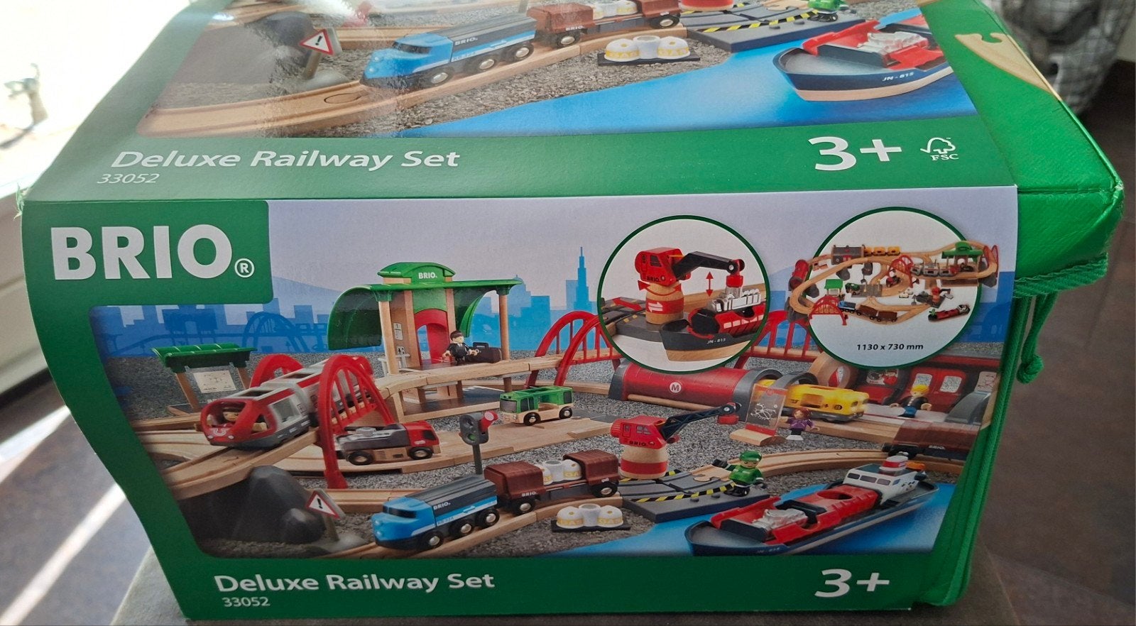 Brio Treinset Deluxe 33052 - Uitgebreide Houten Treinbaan, Kinderen en Baby's, Ophalen, Gebruikt