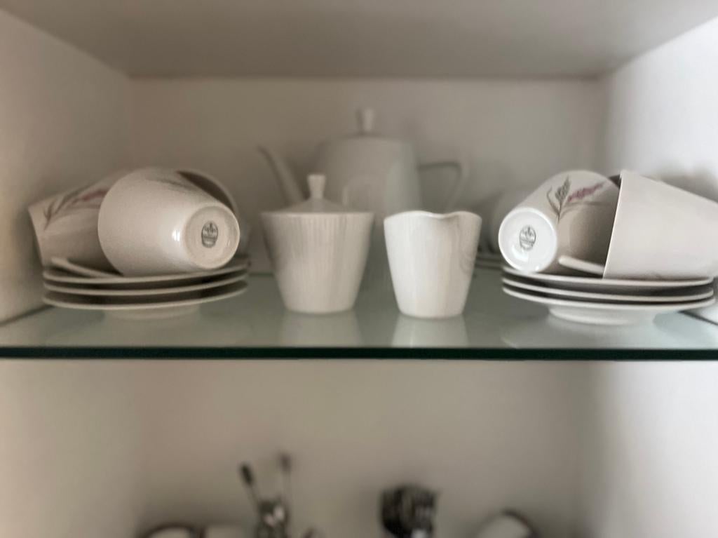Servies, glazen mokken lepeltjes en schalen, Ophalen, Glas, Overige stijlen