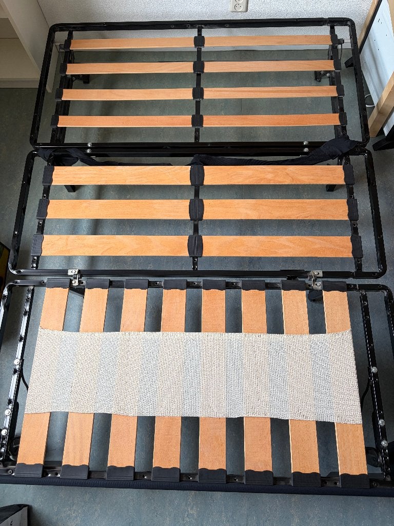bedbank, Ophalen, Gebruikt, Tweepersoons, 140 cm