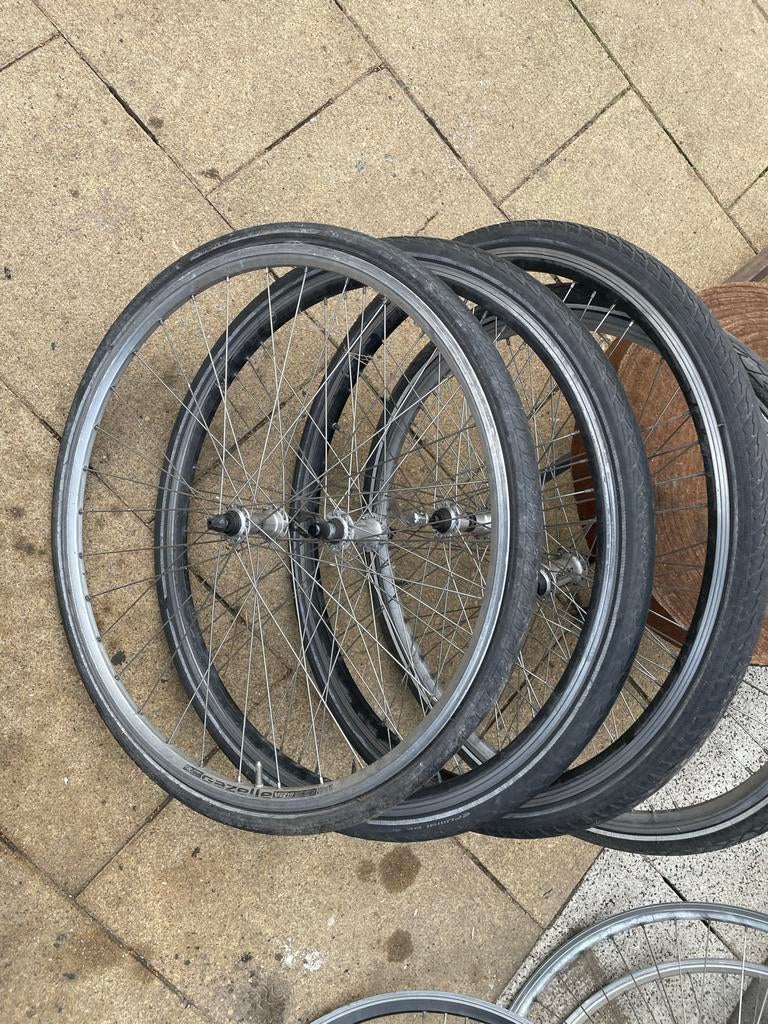 Fietswielen 28 inch en mountainbike wielen, Gebruikt, Aluminium, Mountainbike, Ophalen
