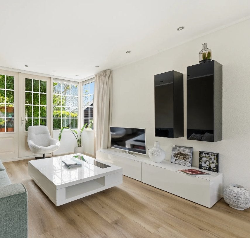 Italiaanse design woonkamerkast / tv-meubel set – maatwerk, Huis en Inrichting, Ophalen, 100 tot 150 cm, 100 tot 150 cm, Zo goed als nieuw