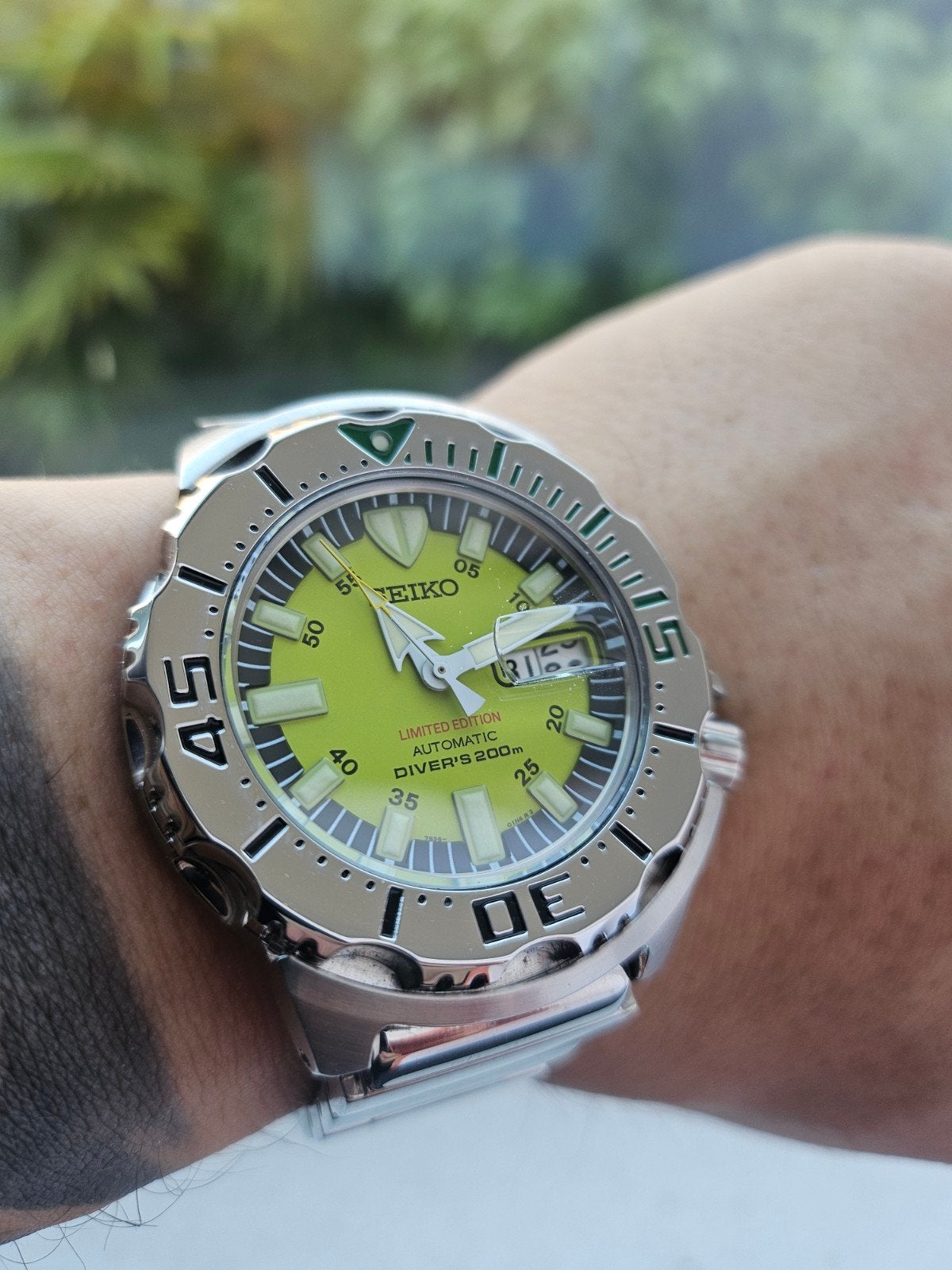 Seiko Monster Limited Edition SKZ277K1 Duikhorloge, Seiko, Zwart, IOS, Ophalen of Verzenden