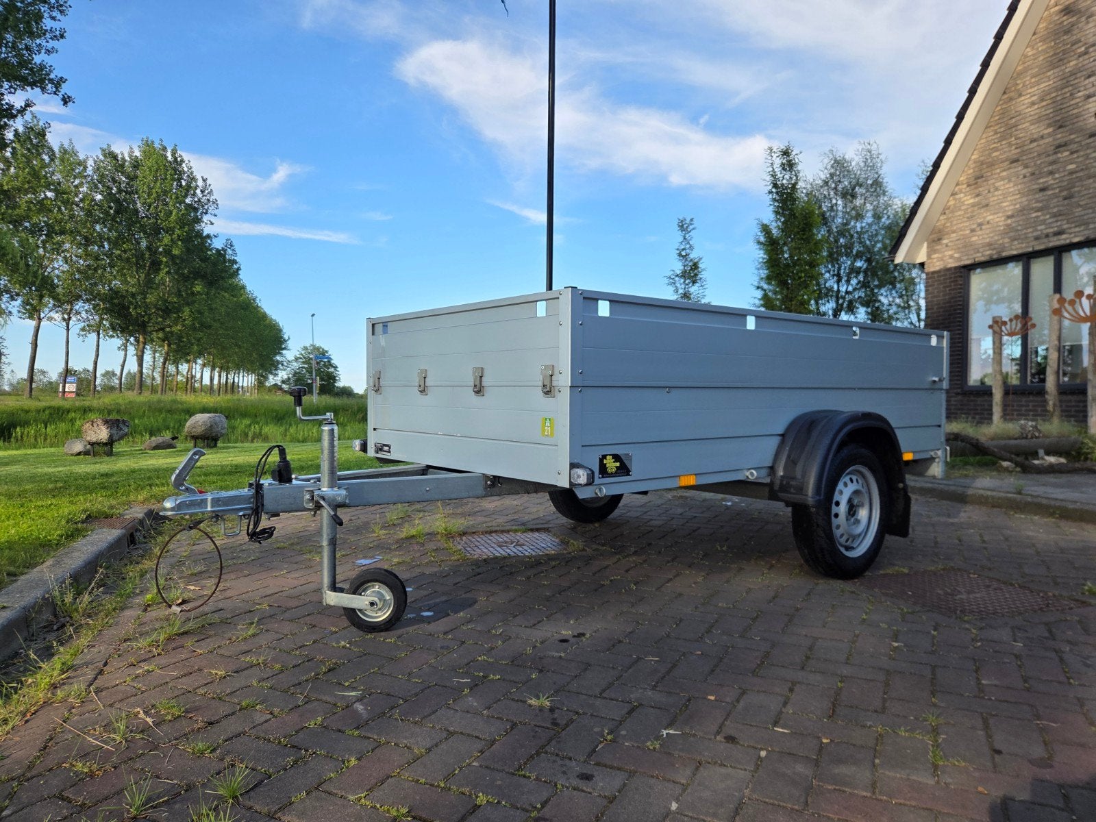 Anssems GT750V Aanhanger/bagagewagen met huif en reservewiel, Auto diversen, Ophalen, Gebruikt