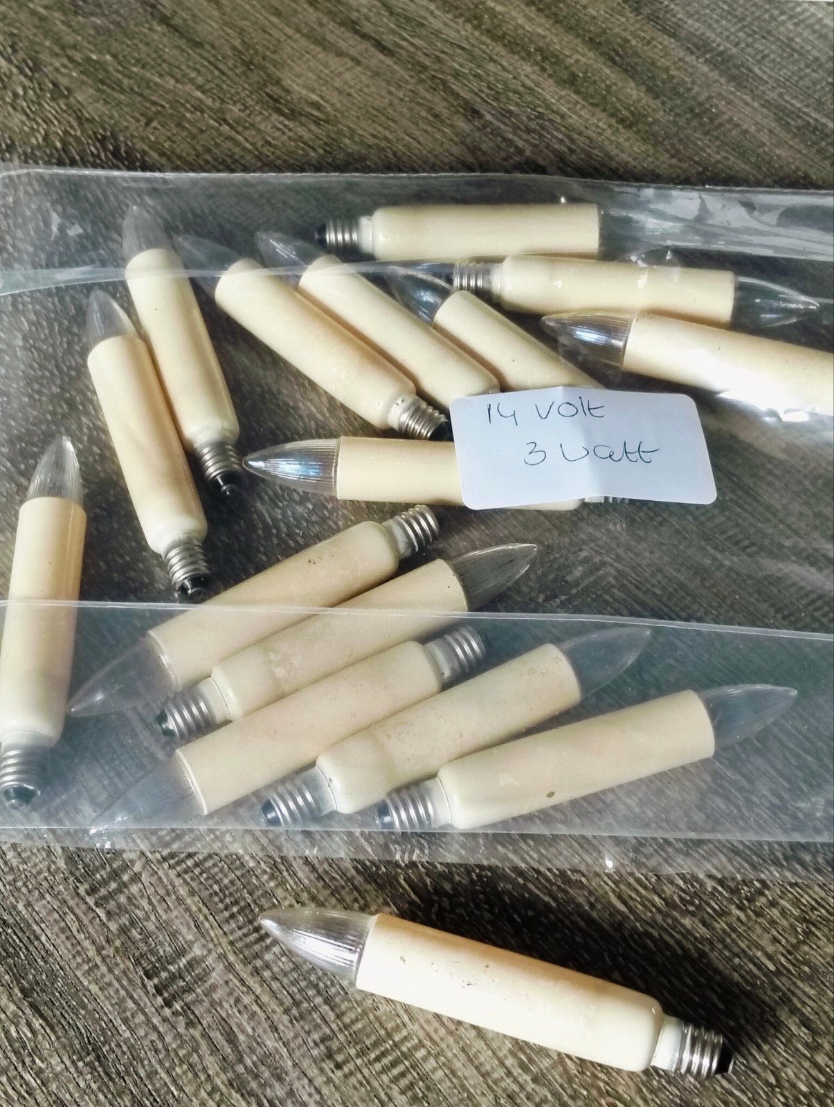 vintage reserve kaarslampjes voor kerstverlichting, Diversen, Ophalen of Verzenden, Gebruikt