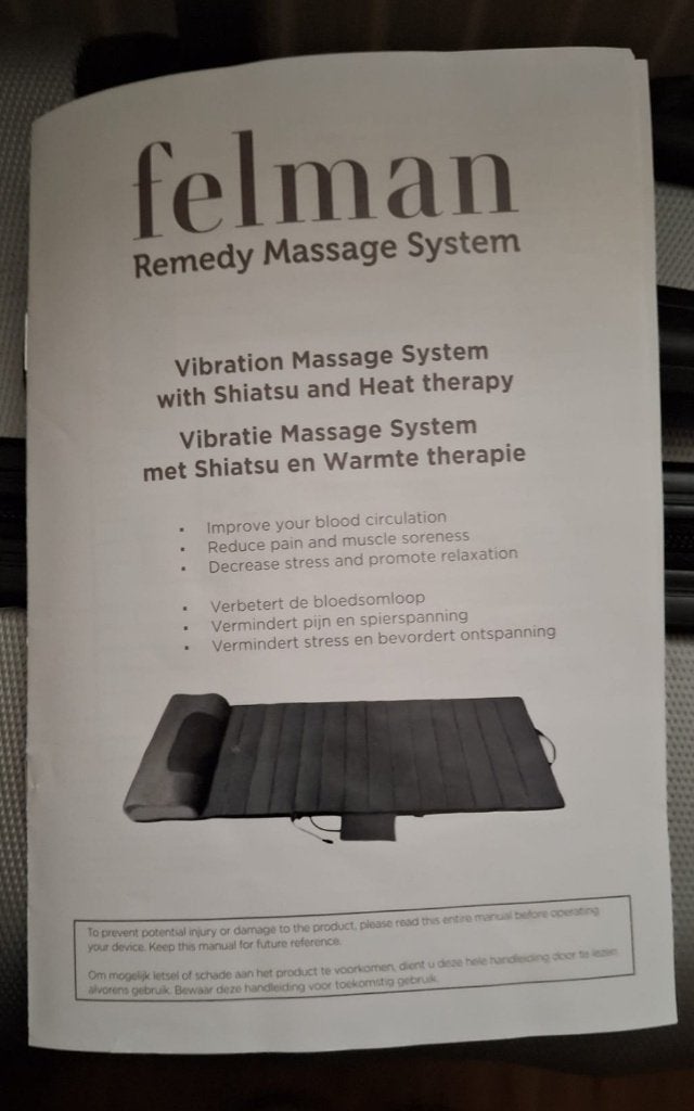Te koop: Felman massagematras z.g.a.n., Ophalen, Zo goed als nieuw, Eenpersoons, Matras