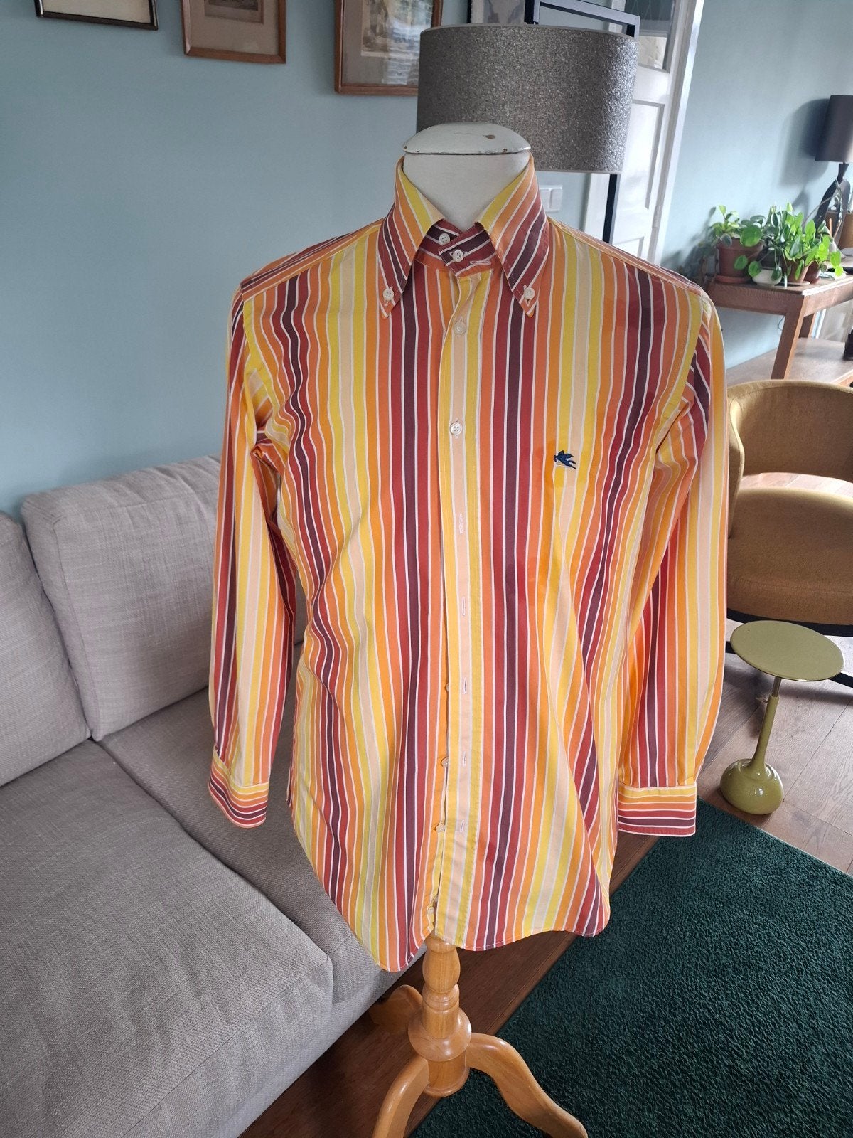 Etro Milano overhemd boordmaat 39, Kleding | Heren, Ophalen of Verzenden, Zo goed als nieuw, Etro, Halswijdte 39/40 (M)