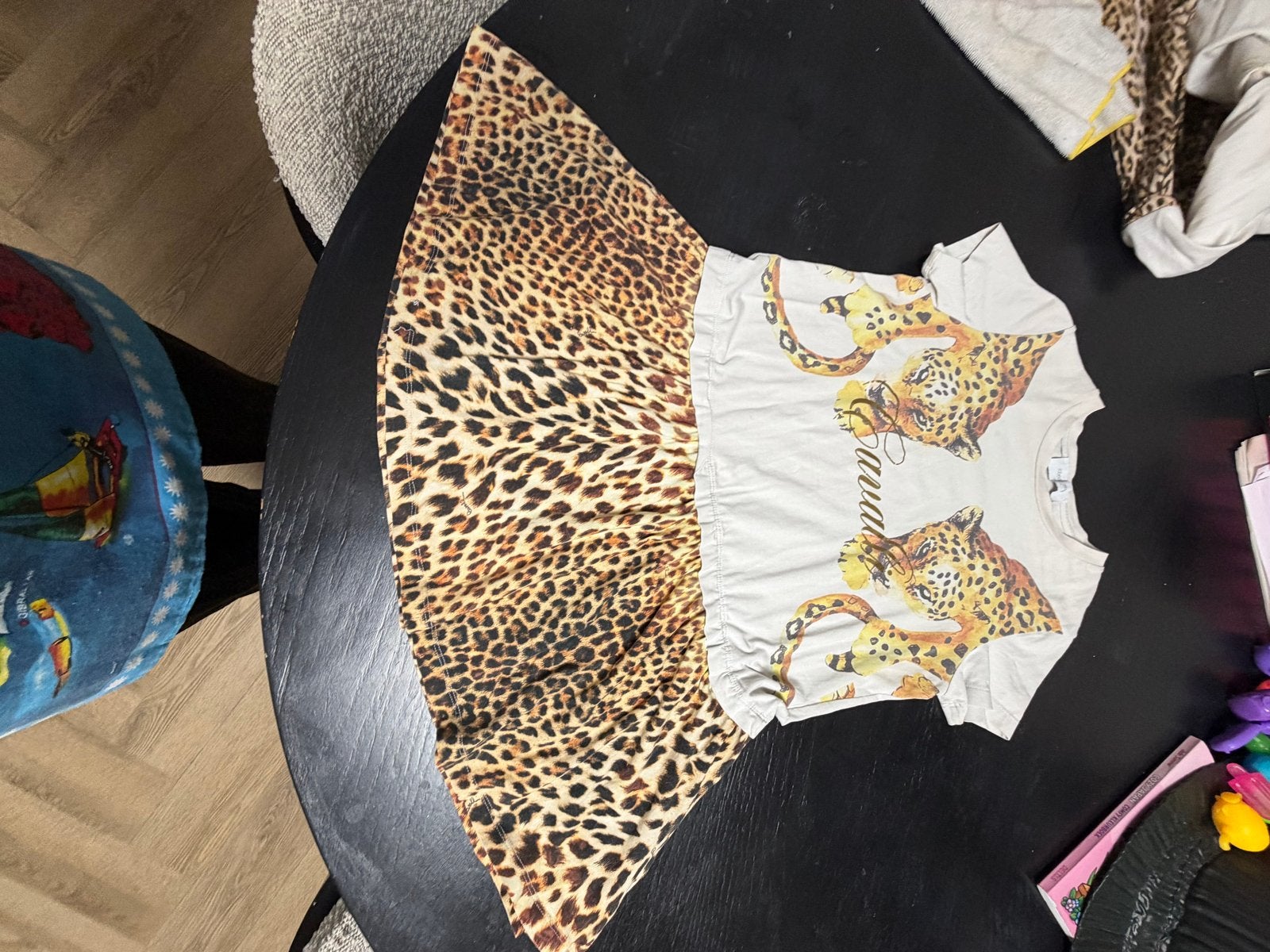Roberto Cavalli Luipaardprint Jurk voor Meisjes, Ophalen of Verzenden, Gebruikt, Meisje