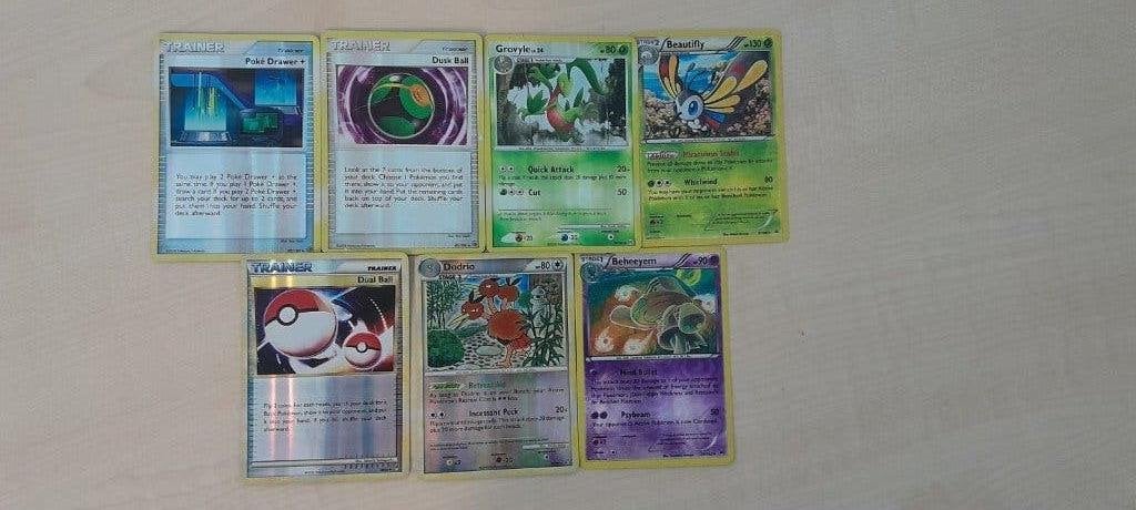 7 Reverse Holo kaarten (2008-2015), Ophalen of Verzenden, Gebruikt, Meerdere kaarten, Foil