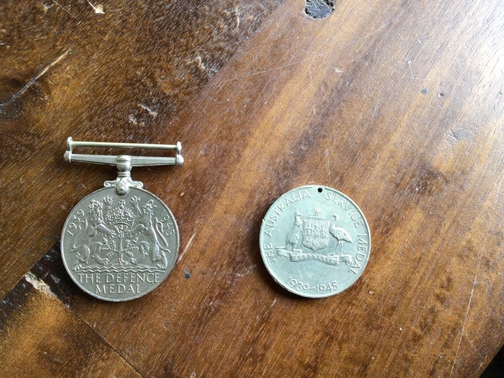 defence medal, Verzamelen, Ophalen of Verzenden, Landmacht, Engeland, Lintje, Medaille of Wings