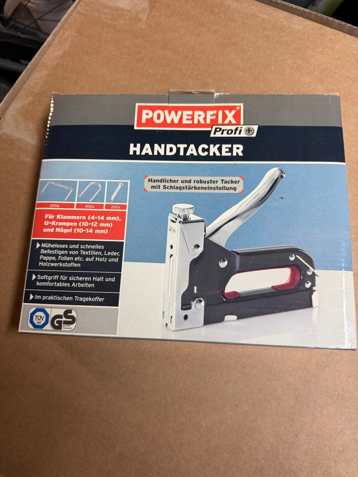 Powerfix Profi+ Handtacker met slagkrachtinstelling, Ophalen of Verzenden, Nieuw, Tacker/nietmachine, Overige merken