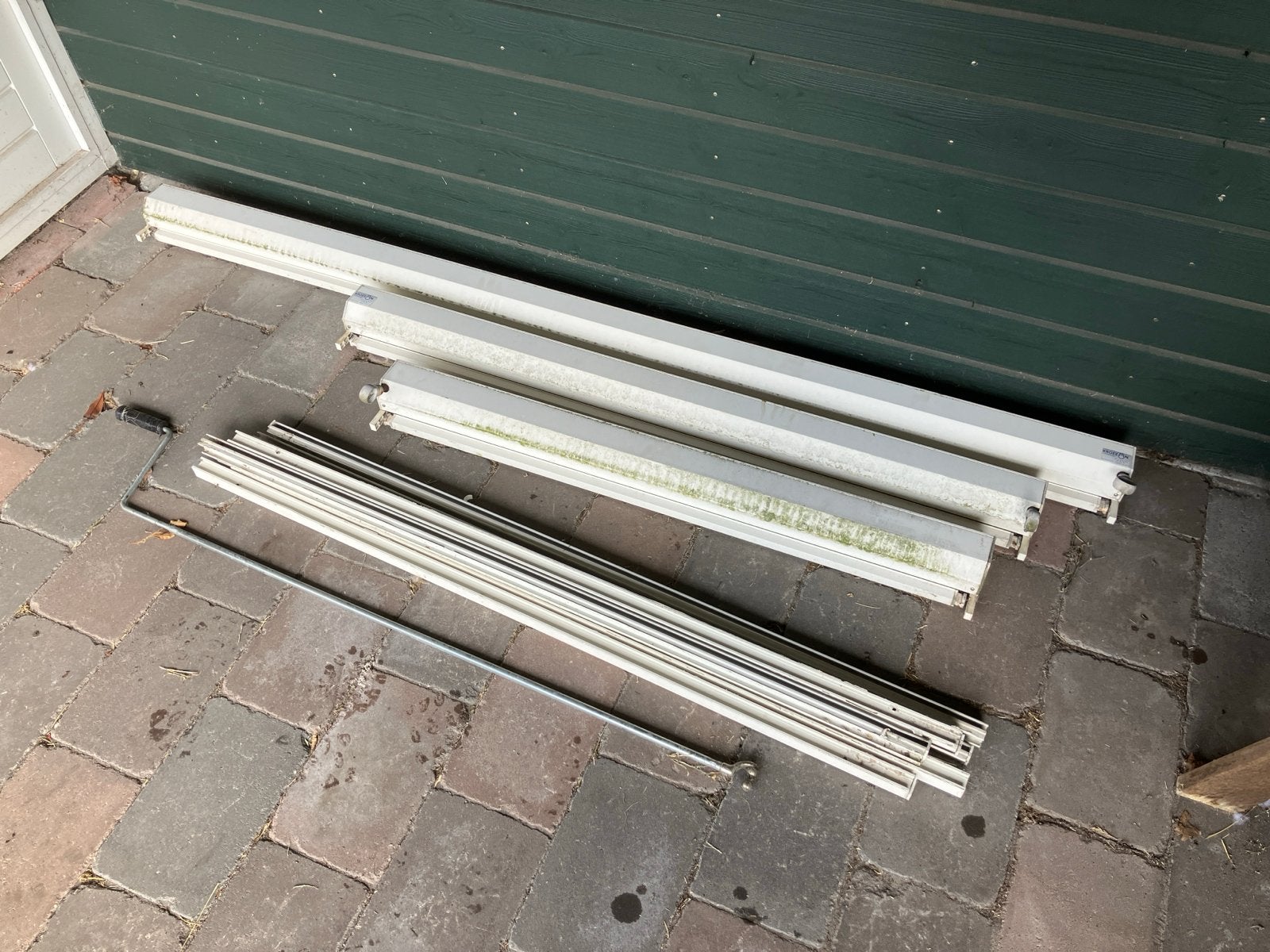 3 Screens voor ramen - Kroezon zonwering, Tuin en Terras, Ophalen, Gebruikt, Minder dan 250 cm, 150 tot 300 cm