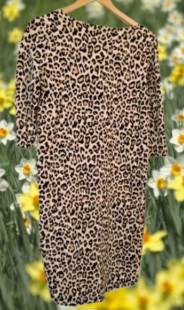 L.O.E.S.  💐dierenprint tuniek mt S, STUDIO ANNELOES, Bruin, Verzenden, Zo goed als nieuw