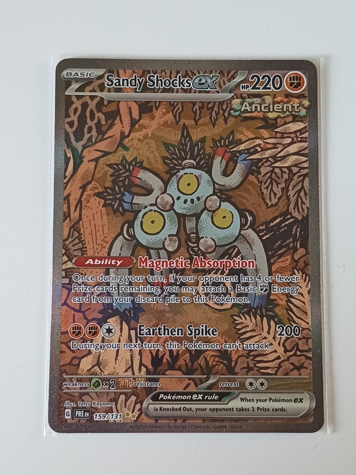 Sandy Shocks ex #159 (Prismatic Evolutions) - nm, Hobby en Vrije tijd, Verzenden, Zo goed als nieuw, Losse kaart, Foil