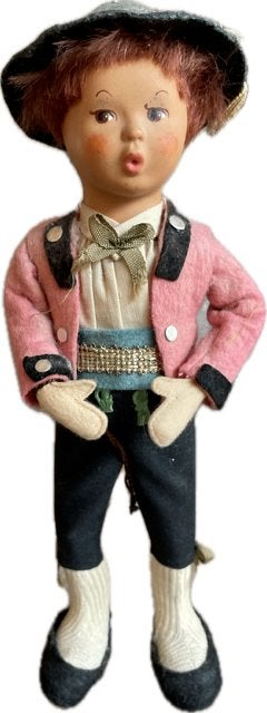 Vintage klederdracht Baitz pop. Oostenrijk. Nationale pop., Verzamelen, Poppen, Zo goed als nieuw, Pop, Ophalen