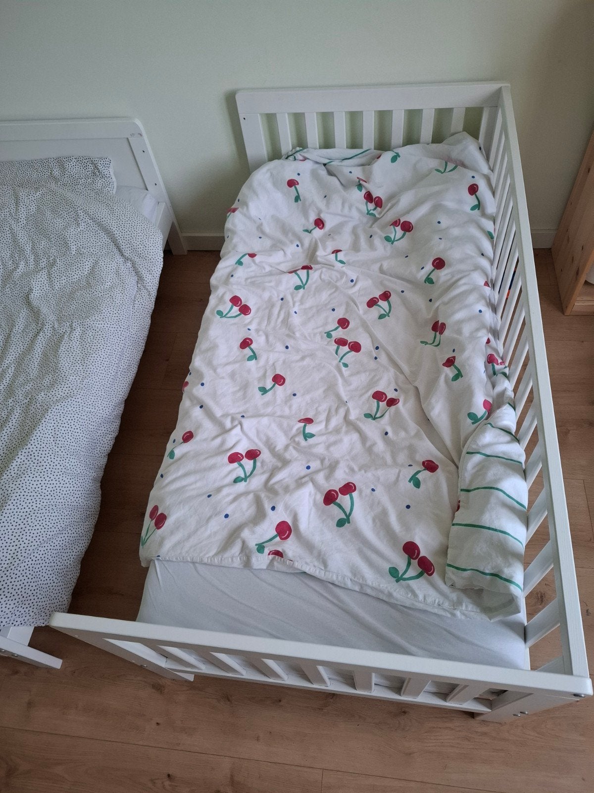 Peuterbed 140x70 cm - Wit Houten Ledikant, Ophalen, Gebruikt, 70 tot 85 cm, 140 tot 160 cm