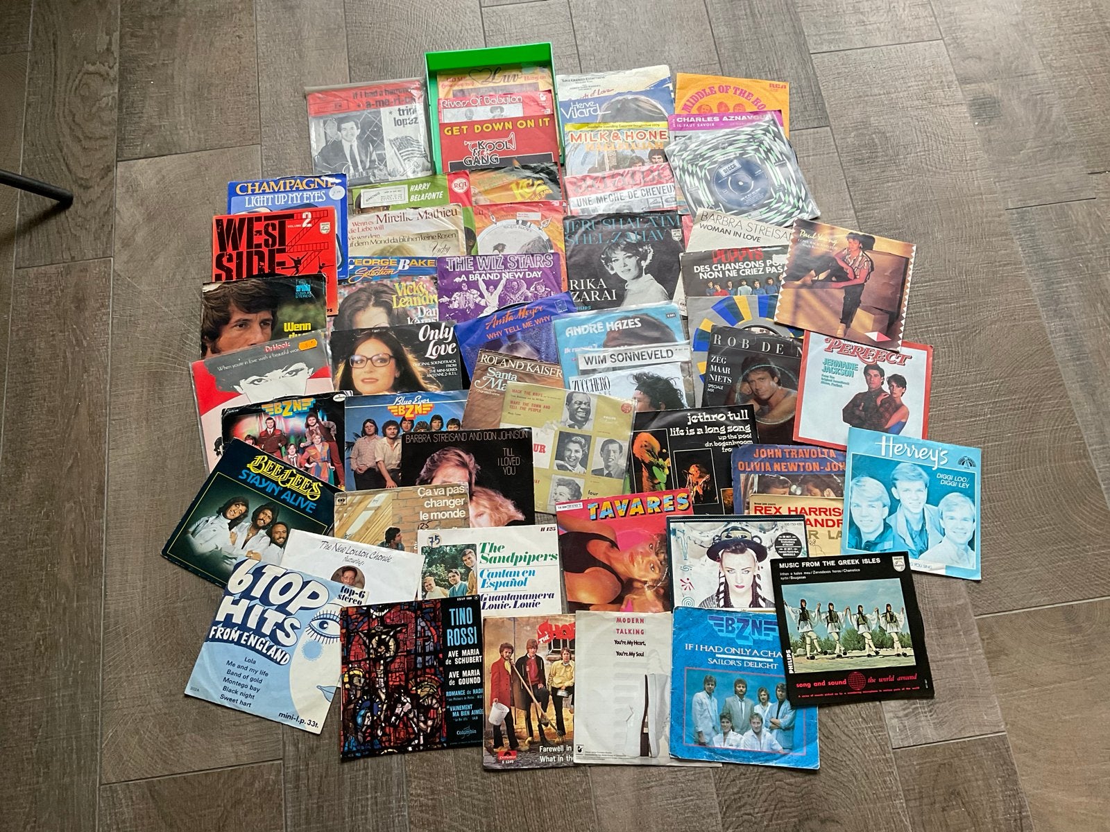 Grote partij singles + 200 piraten jukebox, Cd's en Dvd's, Vinyl Singles, Gebruikt, 7 inch, Single, Ophalen of Verzenden