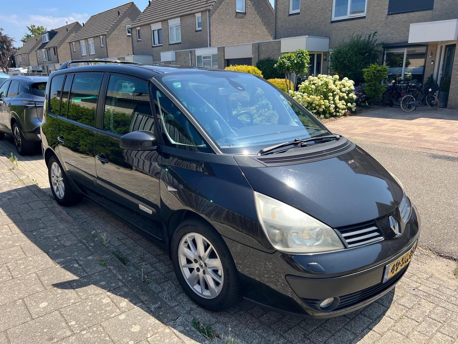 Renault Espace 2.0 16V Turbo 125KW 2006 Zwart 7 persoons, Auto's, Renault, Voorwielaandrijving, 1998 cc, 2000 kg, Zwart
