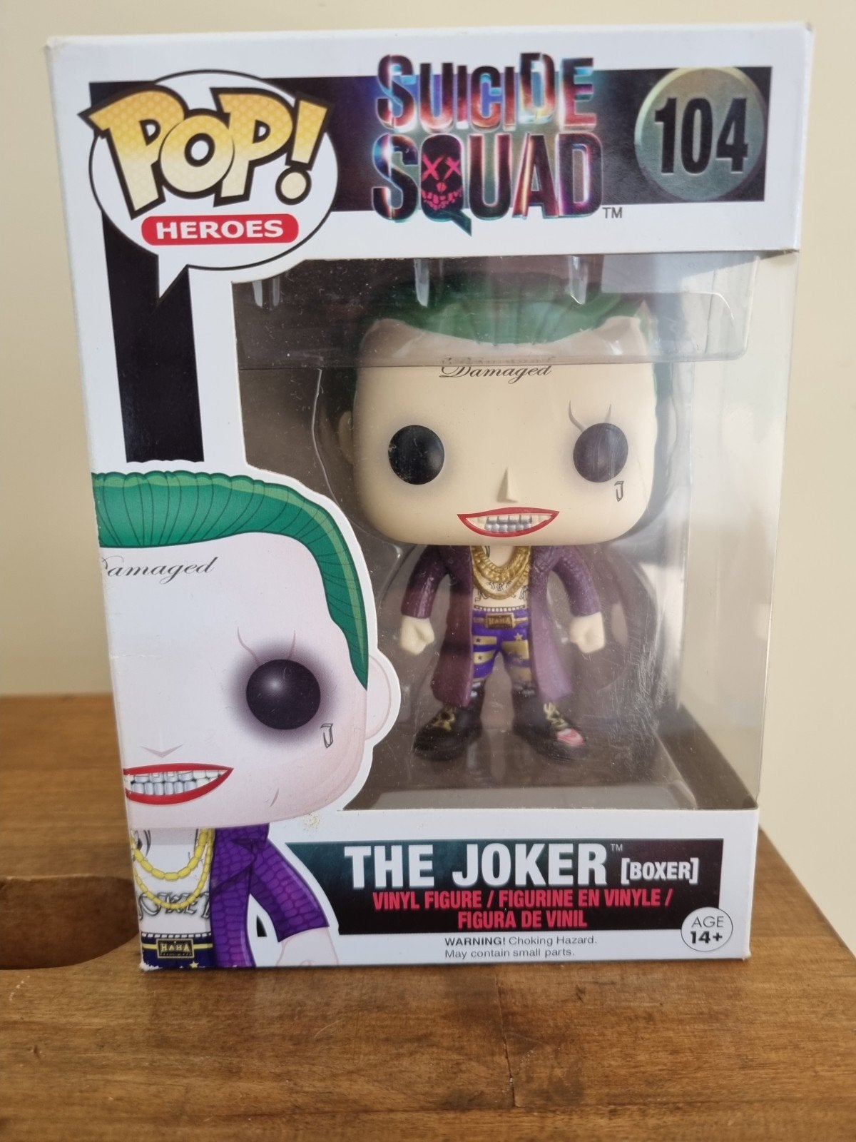 Funko Pop!  Heroes The Joker ( Boxer ) #104, Ophalen of Verzenden, Gebruikt