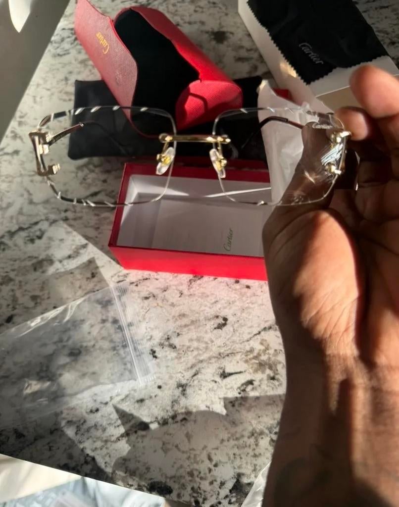 Cartier Diamond cut zonnebril, Overige merken, Gebruikt, Zonnebril, Overige kleuren