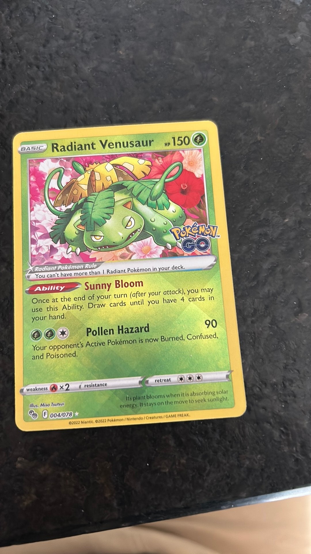 004 pgo radiant venusaur, Ophalen of Verzenden, Zo goed als nieuw