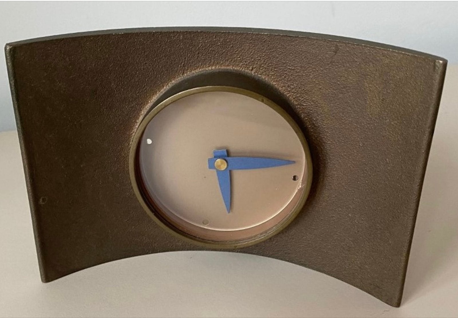 Paul Schudel bronzen bureau klok Design., Auto-onderdelen, Ophalen of Verzenden, Nieuw