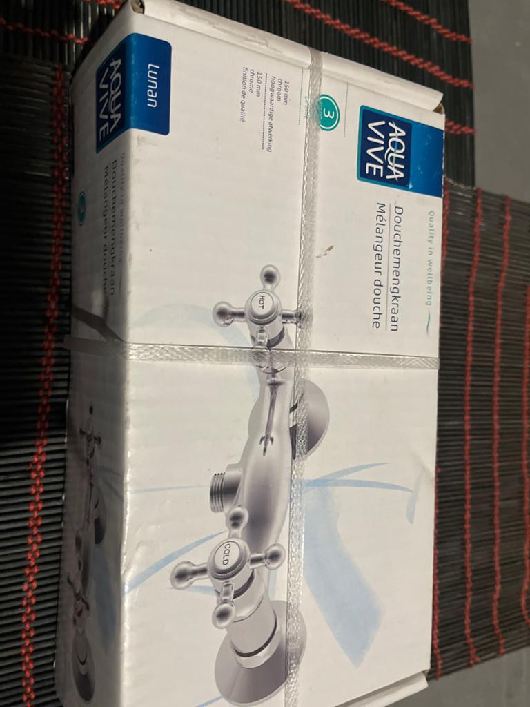 Nieuwe Douchemengkraan 150 mm Chroom - Aqua Vive Lunan, Ophalen of Verzenden, Nieuw, Chroom, Douche