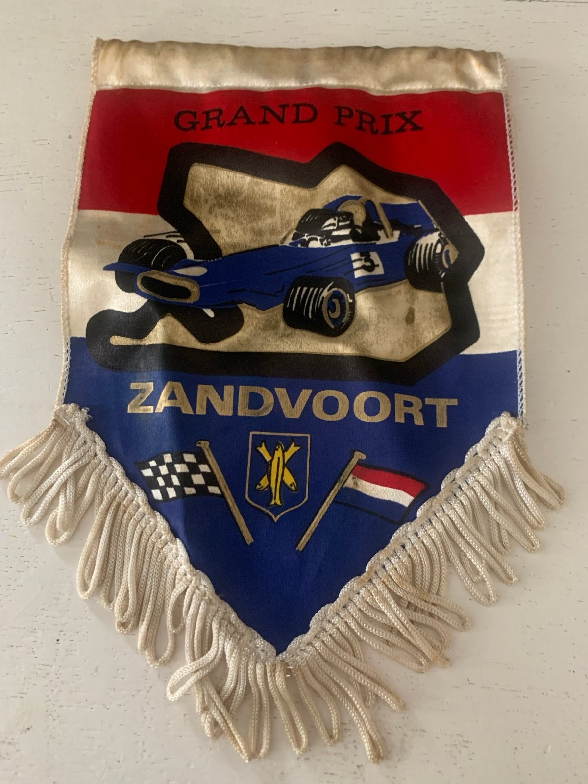 Vintage Grand Prix Zandvoort Wimpel Formule 1, Verzamelen, Ophalen of Verzenden, Gebruikt, Formule 1