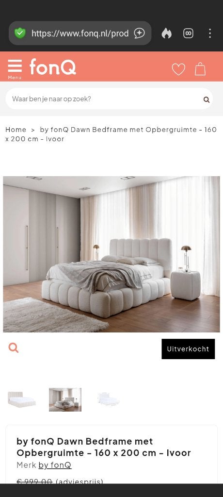 Gloednieuw Teddy Boucle bed boxpring Cloud Bubble, Huis en Inrichting, Slaapkamer | Bedden, Ophalen, Wit, 200 cm, 160 cm
