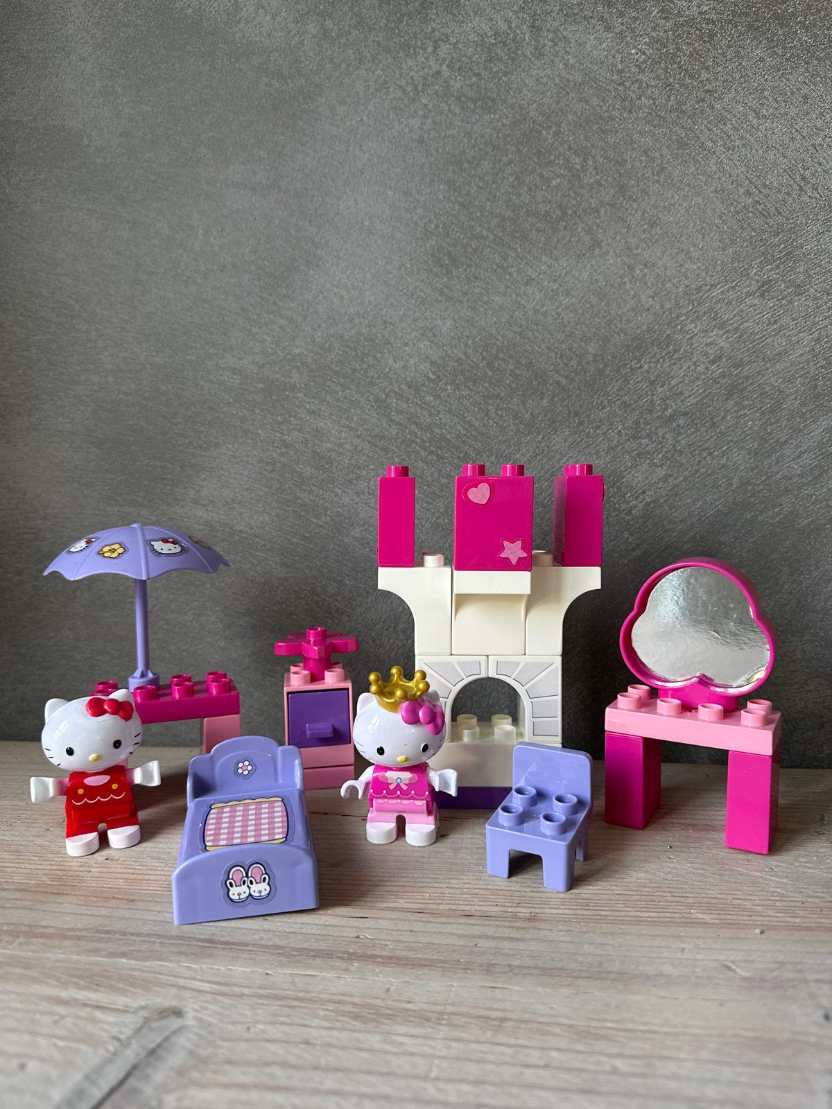 Hello Kitty Bouwblokken Set - Kasteel en Accessoires, Ophalen of Verzenden, Gebruikt, Overige merken