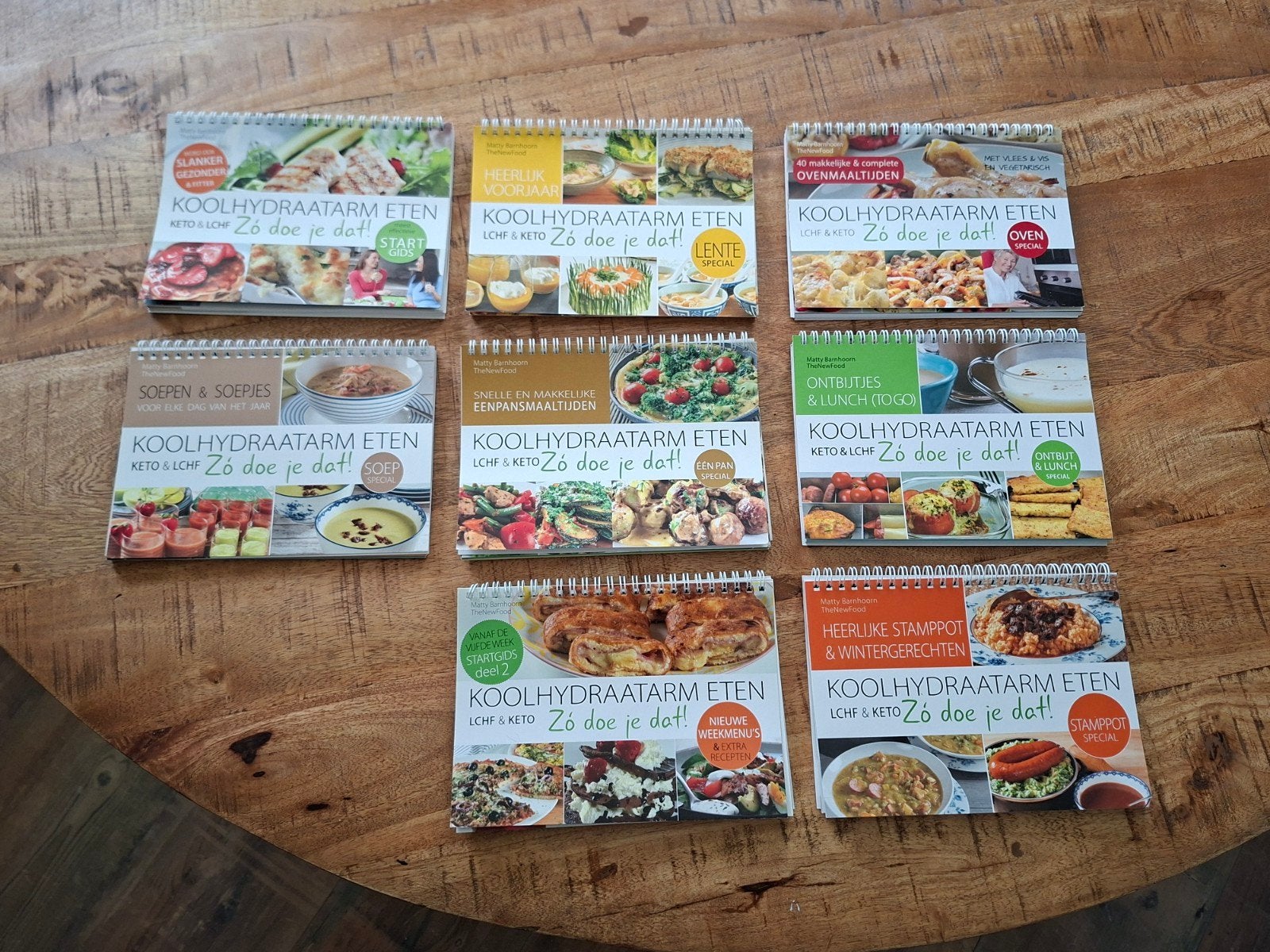 TheNewFood 'Koolhydraatarm Eten - Zo doe je dat!' set van 8, Ophalen