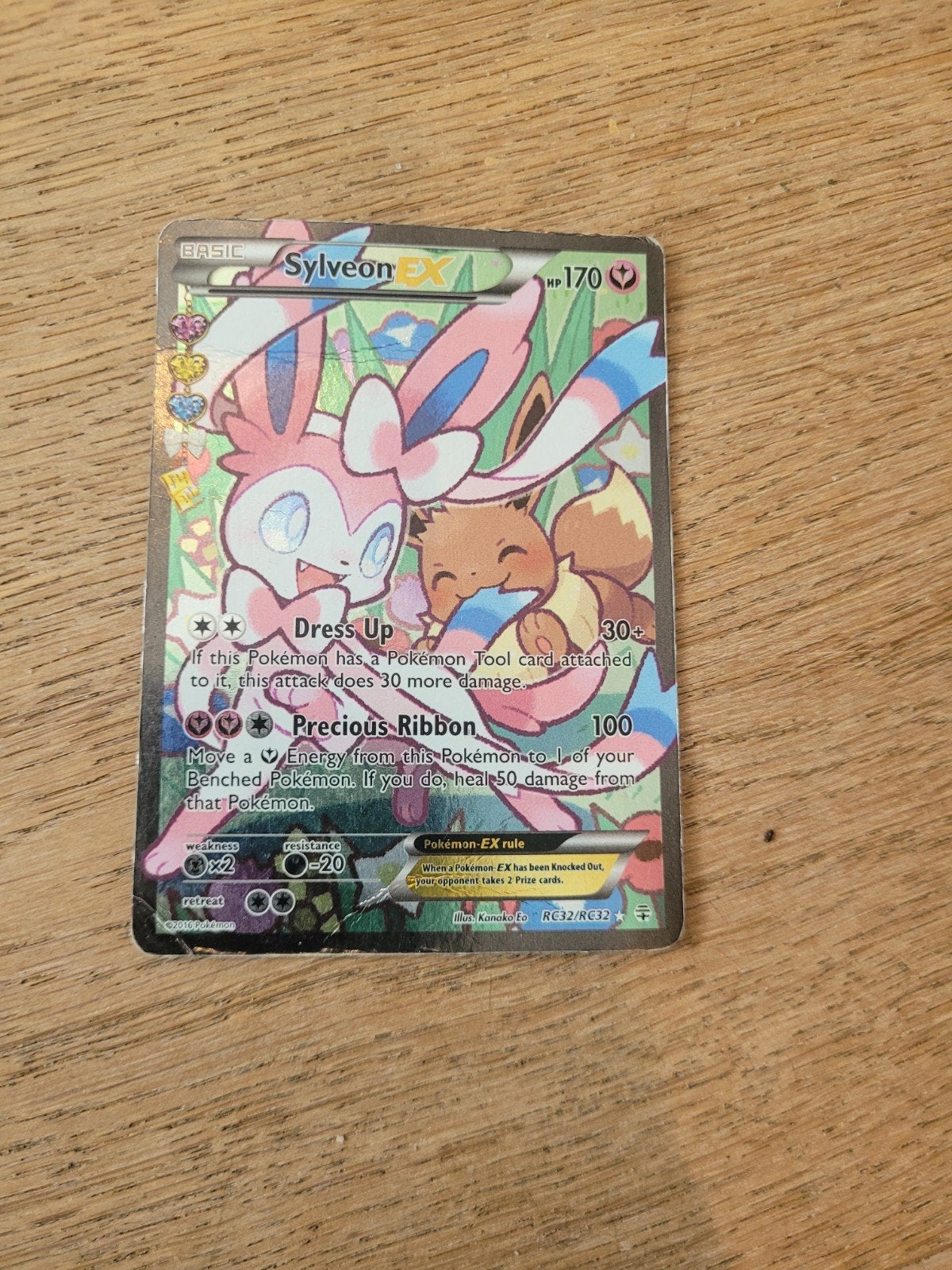 Sylveon EX, Ophalen, Gebruikt, Losse kaart