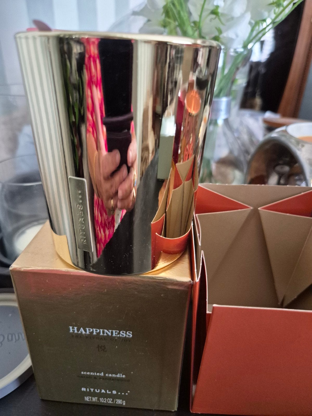 Rituals Happiness Geurkaars - Nieuw in doos, Huis en Inrichting, Woonaccessoires | Overige, Ophalen of Verzenden, Nieuw, Goud