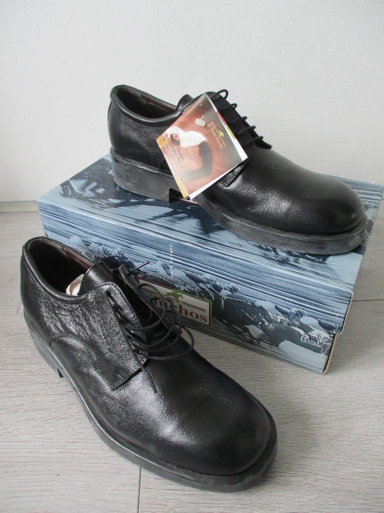 Herenschoenen Fluchos Leer - maat 43 - Gloednieuw in doos, Kleding | Heren, Schoenen, Nieuw, Ophalen of Verzenden, Fluchos, Zwart