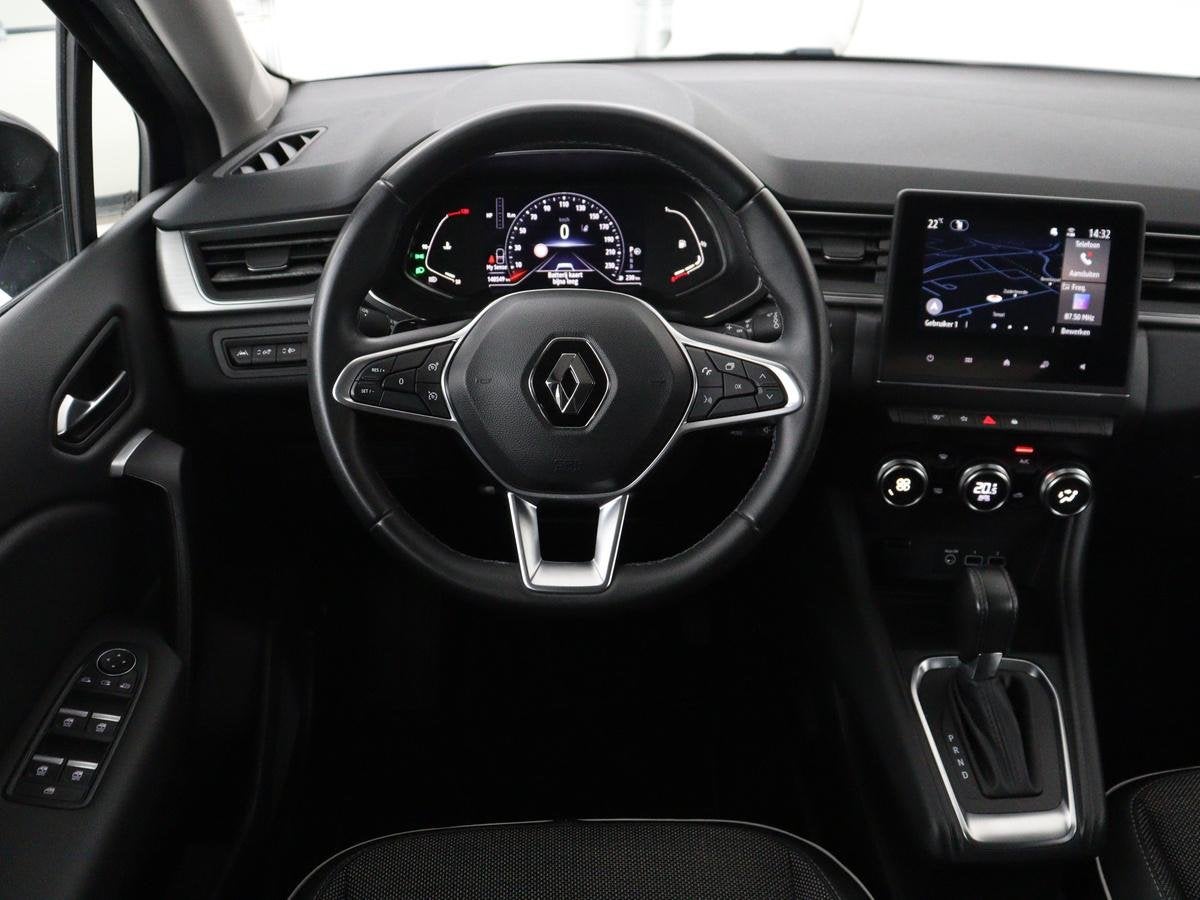Renault Captur 1.3 TCe 140 Intens | Half leder | Navigatie |, Auto's, Renault, Gebruikt, Blauw, Leder en Stof, Bedrijf