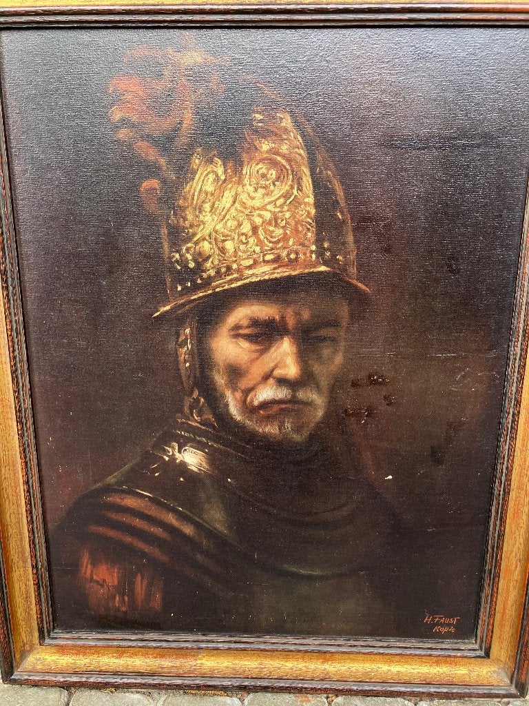 H.Faust ; de man met de Gouden helm, Antiek en Kunst, Ophalen of Verzenden