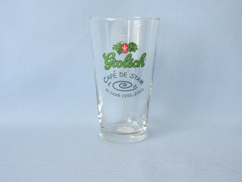 diverse grolsch schout glazen logo 7 (grolsch bodem) opdruk, Ophalen of Verzenden, Zo goed als nieuw, Glas of Glazen, Grolsch