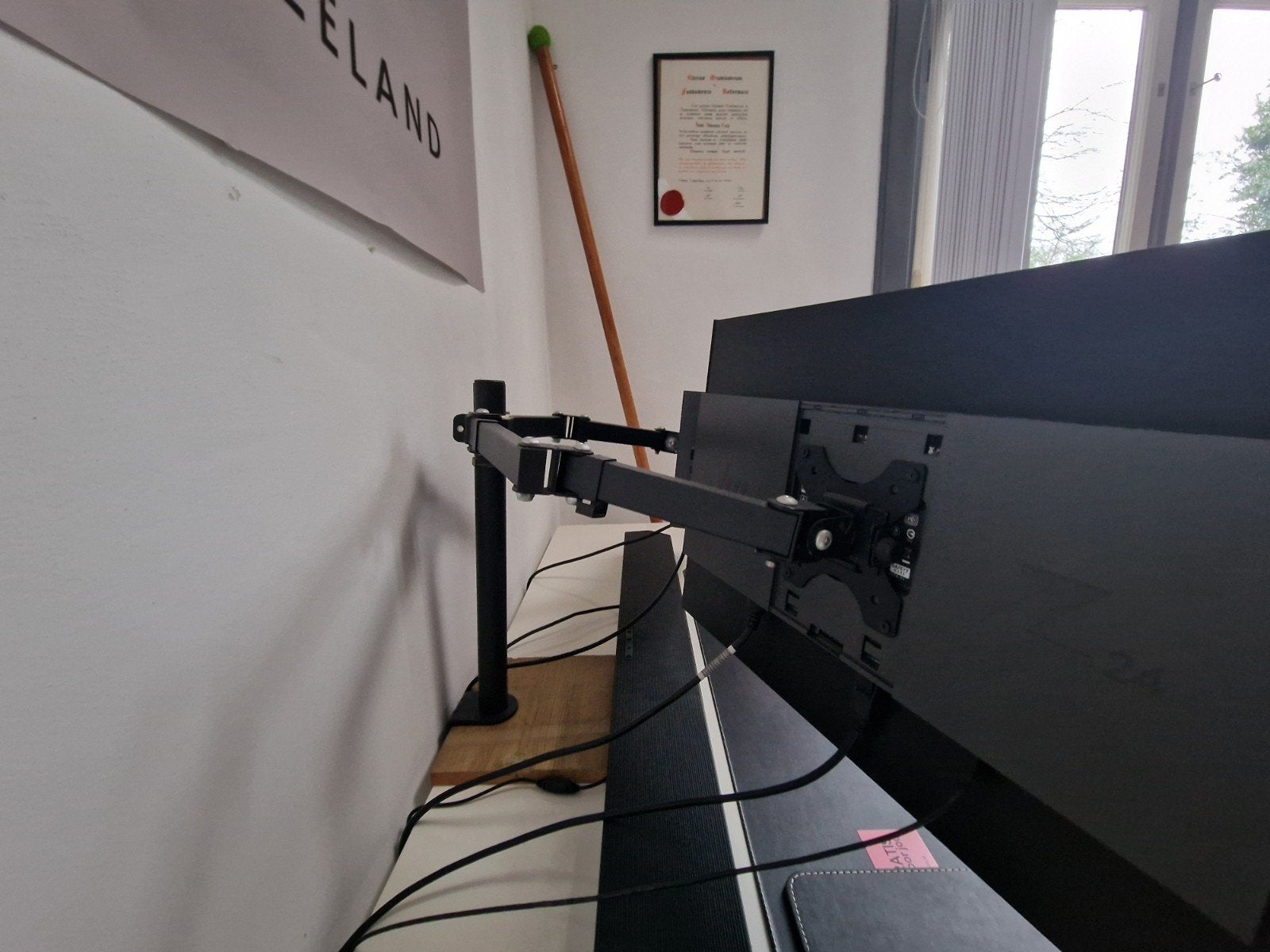 Dubbele monitorstandaard, Computers en Software, Monitoren, Ophalen of Verzenden, Zo goed als nieuw