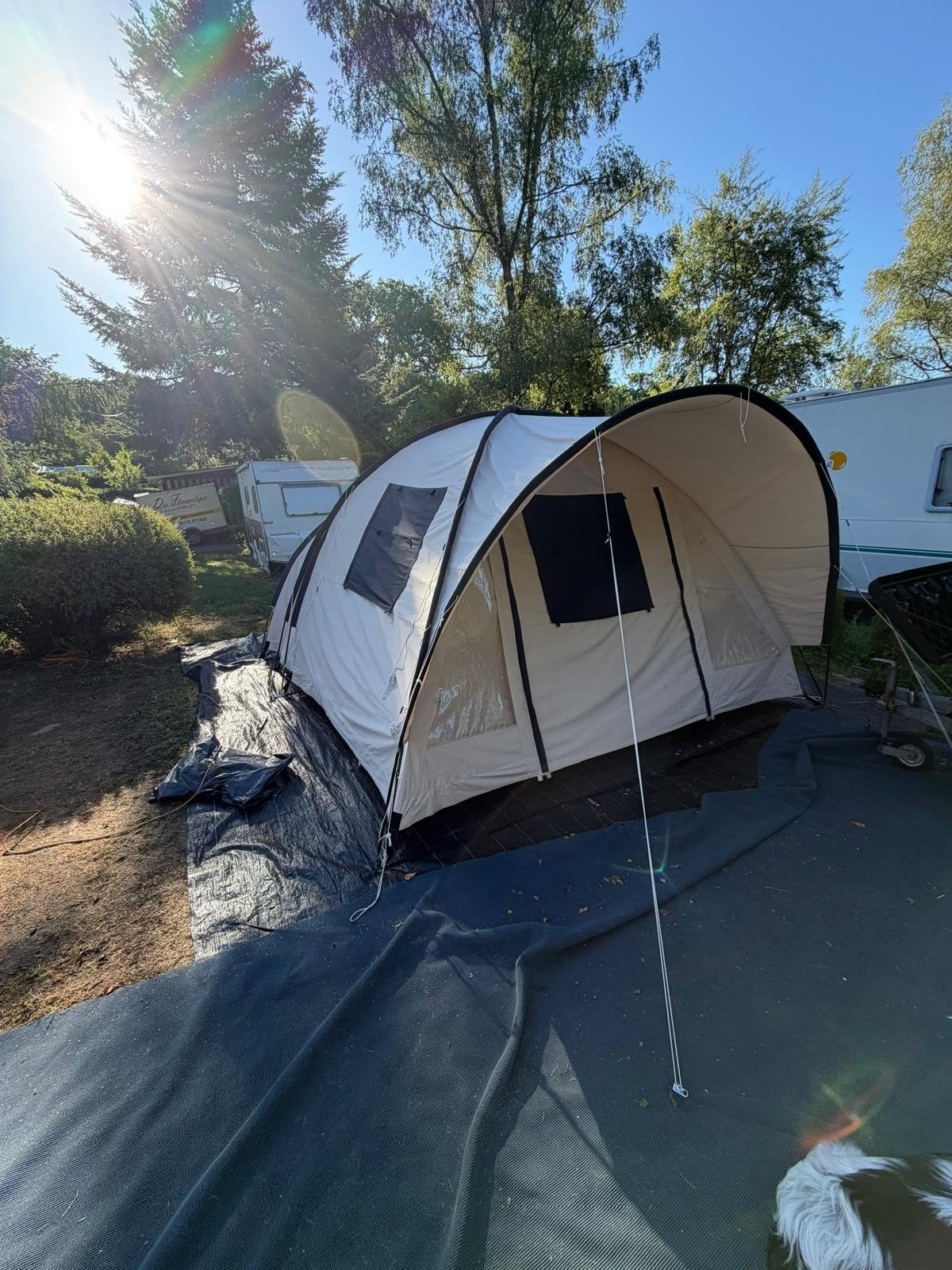 complete campeer uitrusting met aanhanger, Caravans en Kamperen, Tenten, Ophalen, Gebruikt, Tot en met 4