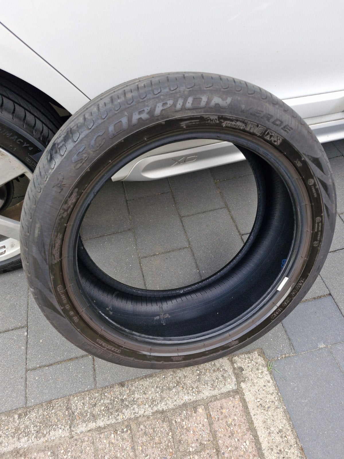 4x Pirelli Scorpion Verde 255/45 R20 101W XL  5 mm profiel, Ophalen, Gebruikt, 235 mm, Band(en)